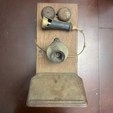 Kellogg Antique Wooden Wall Telephone Phone Pre-1920s Vintage Crank Style Box ￼￼ picture