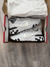 Nike React Element 55 Mens 8 Womens 9.5 Pure Platinum BQ6166-011 New Box picture