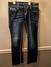Rock Revival Women’s Jeans Dark Wash Easy Straight Size 29 picture