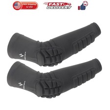 2PCS Padded Elbow Forearm Sleeves Compression Arm Protective Support picture