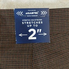 Stafford Classic Fit Seasonal Trouser Flat Front Stretch Waistband Houndstooth picture
