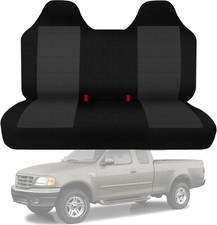 ESMING Front Bench Seat Cover with Molded Headrests Fit for Ford F-150 1999-2... picture