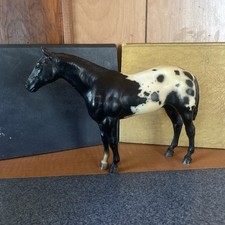 Vtg Breyer Horse #66 Stud Spider Black Blanket Appaloosa Traditional '78-'89 picture
