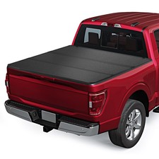 5.5FT Low Profile Hard Tri-Fold Tonneau Cover For 15-26 Ford F-150 3.3/5.0/5.2L picture