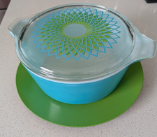 htf pyrex 575 spirograph base, lid and underplate picture