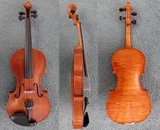 RESTORED ANTIQUE ERNST REINHOLD SCHMIDT 4/4 VIOLIN MARKNEUKIRCHEN W/CASE -C1900 picture