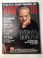 Vanity Fair Magazine, Oct 1996 - Anthony Hopkins, John Kerry, David Letterman picture