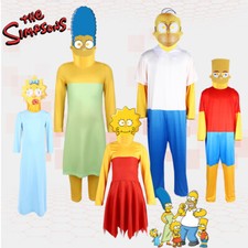 The *Simps0ns Cosplay Costume Maggie Homer Bart Family Jumpsuit Suit Halloween picture