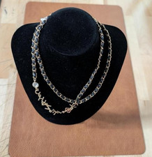 Chanel Detachable 31 Inch Black Gold Pearl Chain for Sunglasses Eyeglass picture