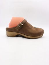 Dansko Berry Women's Size EU 39 Brown Burnished Milled Leather Clogs Mules picture
