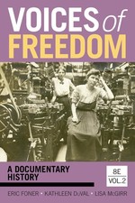 Voices of Freedom 8th Edition by Eric Foner - Paperback - VERY GOOD picture