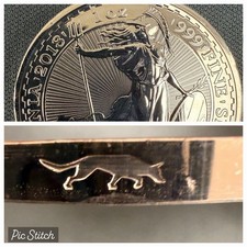 Rare 2018 Great Britain 1 oz Silver Britannia – Year of the Dog Privy Mark picture
