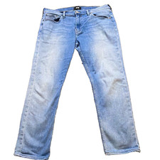 PAIGE Federal Jeans Mens Sz 34 Meas 34x27 Nielson Blue Denim Slim Straight picture