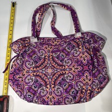 Vera Bradley Iconic Glenna Satchel Dream Tapestry NWT Retired Purple Paisley Bag picture
