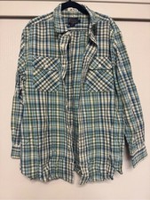 Pendleton Men's Blue and Green Plaid Button-Down Shirt picture