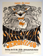Vintage 1969 STEPPENWOLF & JERONIMO Concert Poster Lippmann + Rau Frankfurt Germ picture