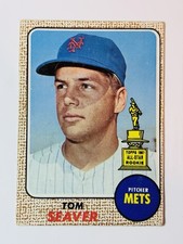 1968 Topps Baseball ROOKIE Tom Seaver #300 - New York Mets VG-EX PB1 picture