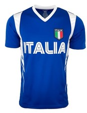 Icon Sports Italy Soccer Jersey Blue Licensed Fan Football Shirt Azurri NEW picture