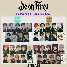 &TEAM We on Fire 3rd EP JAPAN Luckydraw Official Photocard andteam picture
