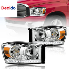 LED Headlights for 2006 2008 Dodge Ram 1500 2500 3500 Chrome picture
