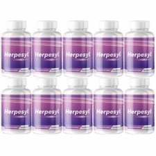Herpesyl Stop The Spread Heal From The Outside In - 10 Bottles 600 Capsules picture