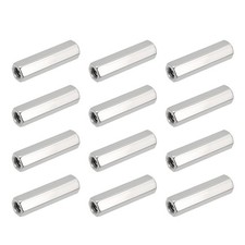 HiPicco 12Pcs Hex Coupling Nuts,5/16-18 UNC 40mm/1.57
