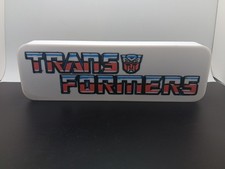 Retro Transformers logo lightbox sign for G1 transformers collection display picture