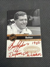2006 Press Pass Signings Gold Red Ink Buddy Baker Auto Inscription Daytona 500 W picture