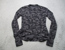 Lululemon Close to Crossing Rulu Shirt Women 6 Camo Athletic Running Long Sleeve picture