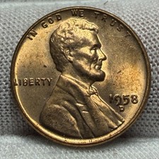1958-D Lincoln Wheat Cent Penny Uncirculated receive coin pictured #6466 picture
