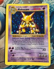 Pokemon TCG Alakazam 001/102 Base Set Shadowless Holo Holographic  picture