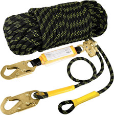 TRSMIMA Rope Harness Safety Lanyard：50Ft Roofing Rope Fall Protection picture
