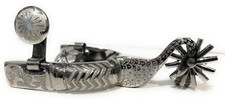  MEXICAN CHARRO SPURS. ESPUELAS CHARRAS CISNE CHARRO SADDLE HORSE GEAR picture