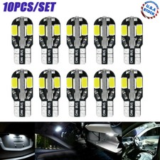 10pcs LED T10 194 168 W5W Canbus White Dome License Side Marker Light Bulb 6000K picture