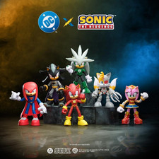 Sonic the Hedgehog Silver Green Lantern Action Figure DC x Sonic Crossover NEW picture