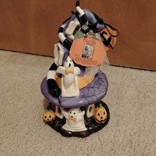 Blue Sky Clayworks 2026 Halloween SPOOKY GHOST Candle House New picture