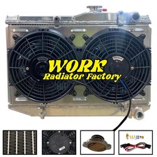 Aluminum Radiator +Shroud Fan for 1984-1987 86 Toyota Corolla AE86 4AGE 1.6L MT picture