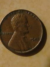 1945 No Mint Mark And “L” Errors Wheat Penny picture