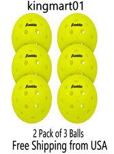 Franklin Sports X-40 Outdoor Pickleballs -Official Size-Optic -2 Pack of 3 Balls picture