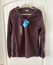 Columbia Glacial Trail II Women’s Purple Fleece 1/4 Zip Mock Neck Pullover L picture