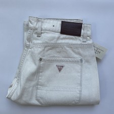 Guess Men's Mason Jeans Regular Straight Leg Light Natural Bone Color Size 33 picture
