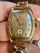 Bulova Vintage 1949 His Excellency Art Deco Engraved 10K GF Watch - RUNNING picture