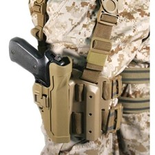 USMC Drop Leg Serpa BlackHawk Military Holster - Marine Corps- Beretta 92/96/M9 picture