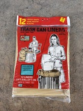 VINTAGE KMART K MART TRASH CAN LINERS IN ORIGINAL PACKAGING picture