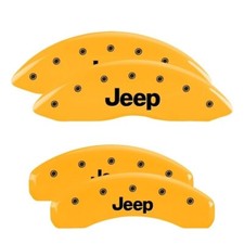 MGP 42020SJEPYL Gloss Yellow Caliper Covers For 11-21 Jeep Grand Cherokee picture