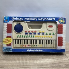 Radio Shack DSI My Music Maker Deluxe Melody Keyboard Toy 1993 Retro Piano Boxed picture