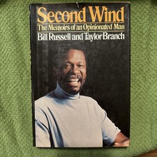 Second Wind by Bill Russell and Taylor Branch 1st Edition 1979 HC/DJ Nice picture