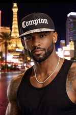 Compton Embroidery Baseball Cap Snapback Hat Flat Bill Hip-Hop Gang New Rap picture
