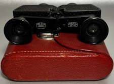 Vintage Carl Zeiss Jena Theatis 3.5x15 Folding Opera Glasses Binoculars Case picture