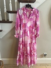 NWT J Marie Pink Floral Long  Sleeve Dress Sz XS Runs Large picture